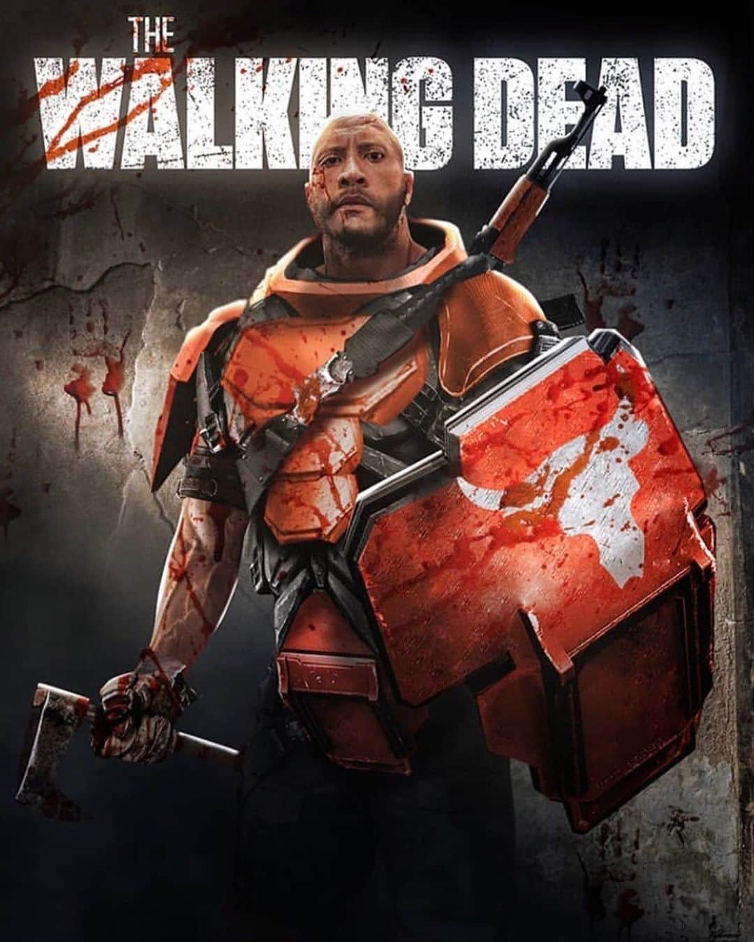 The Walking Deadさんのインスタグラム写真 - (The Walking DeadInstagram)「If you missed it, Robert Kirkman showed his love for #HobbsAndShaw and @therock might have poked fun of a crossover for #TheWalkingDead. Needless to say, the legend @bosslogic made this in response」8月12日 9時54分 - thewalkingdeadamc