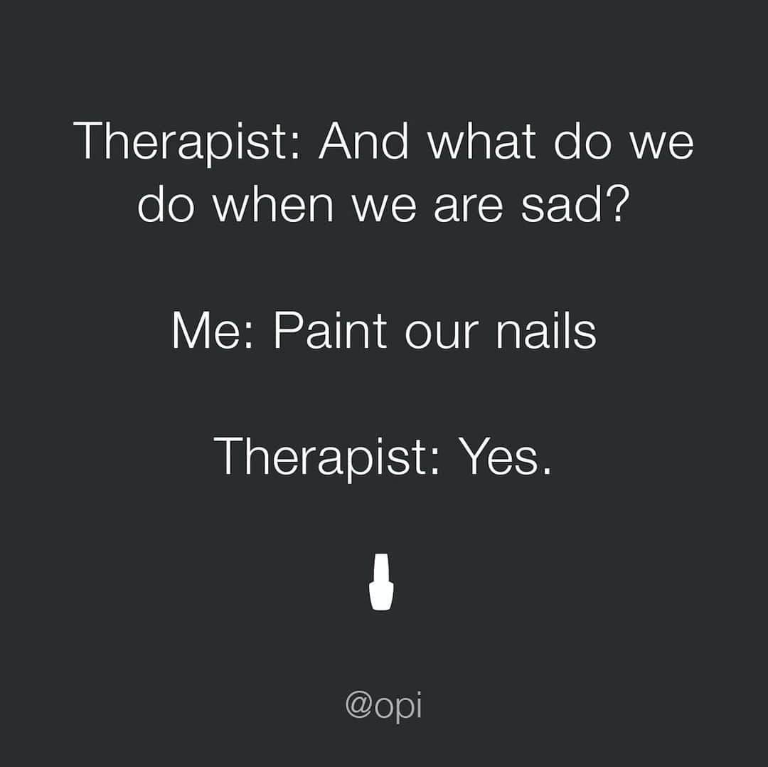 OPIさんのインスタグラム写真 - (OPIInstagram)「Who else finds painting their nails therapeutic? 🙋 Drop a 💅 in the comments if you can relate!⁠ ⁠ ⁠ #nails #nailpolish #DIYmani #funny #DIY #OPI #ColorIsTheAnswer #meme」8月12日 5時15分 - opi