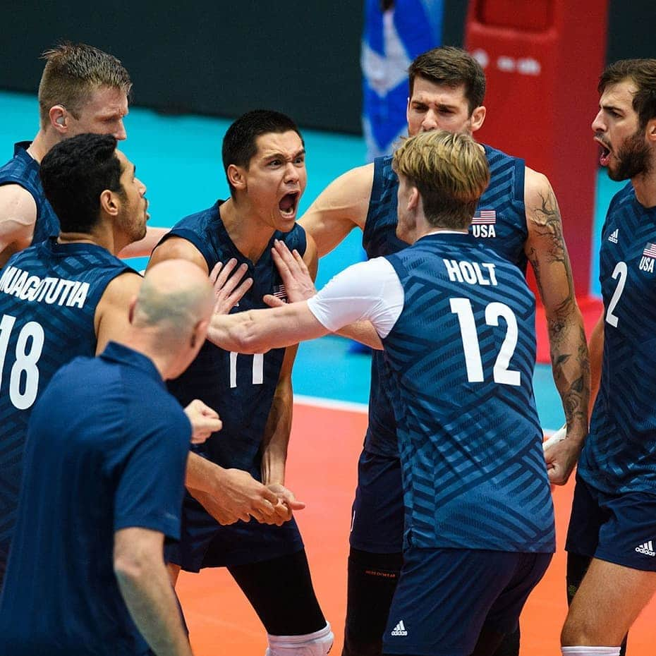 USA Volleyballさんのインスタグラム写真 - (USA VolleyballInstagram)「Scenes from the U.S. Men's victory over Netherlands, which qualified them for #Tokyo2020」8月12日 5時16分 - usavolleyball