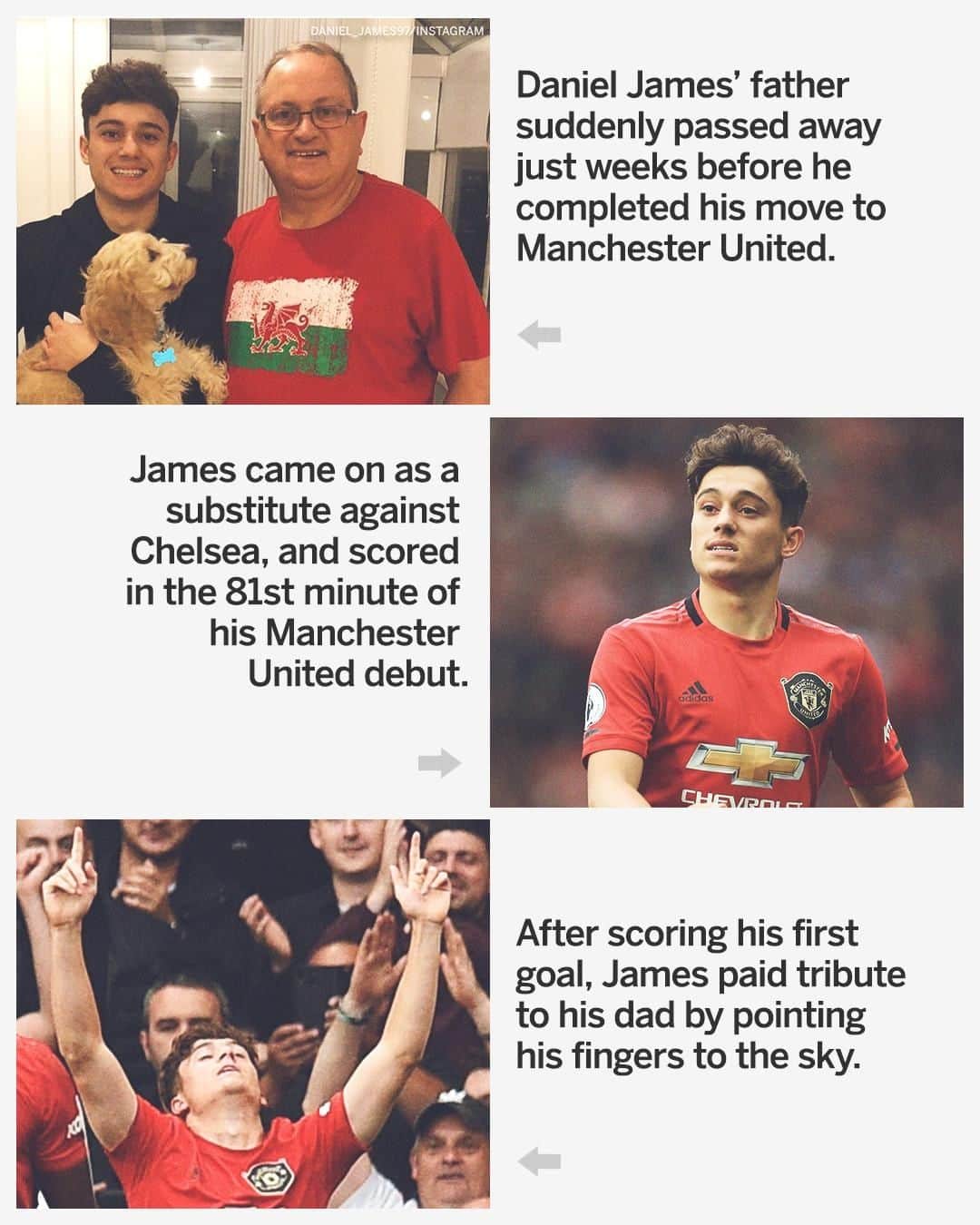 espnさんのインスタグラム写真 - (espnInstagram)「Daniel James' debut goal for Manchester United meant a little more.」8月12日 6時32分 - espn