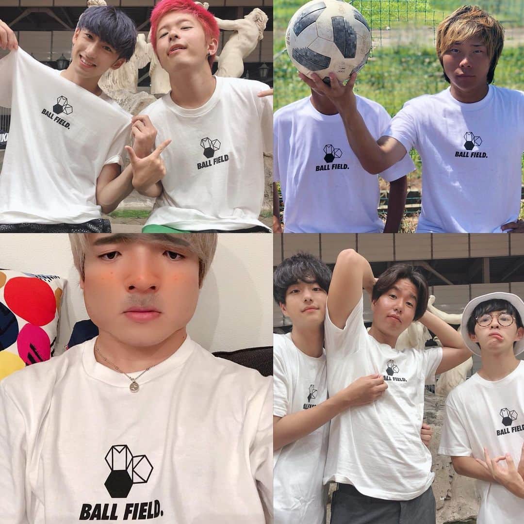 マキヒカのインスタグラム：「. . My favorite YouTuber ft.MK BALL FIELD😈😈⚡️⚡️ . . #レイクレ #ウマヅラビデオ #AJUNITED #なんとポチれるのが本日まで #お揃コーデしましょーよ！ #コビーみたいに言うてもた #本日までの期間限定発売となってます #購入してくださった方コメント待ってます . . 購入方法は、僕のtwitterにいくかYouTube概要欄にいくかです！ 飛べませんがURL貼っときます https://kiii.theshop.jp/items/22358145  なんでインスタって飛べへんねん。」