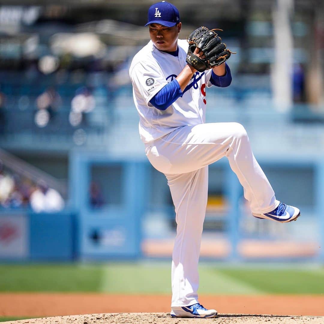 柳賢振のインスタグラム：「Keep going~#dodgers」