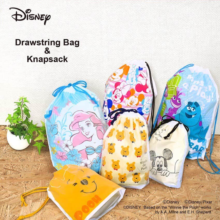 ダイソーさんのインスタグラム写真 ダイソーinstagram ディズニーの可愛い巾着 海にプールに持っていくのにぴったり 両掛けナップサック モンスターズ インク 片掛けナップサック ミッキー フレンズ ポリ巾着