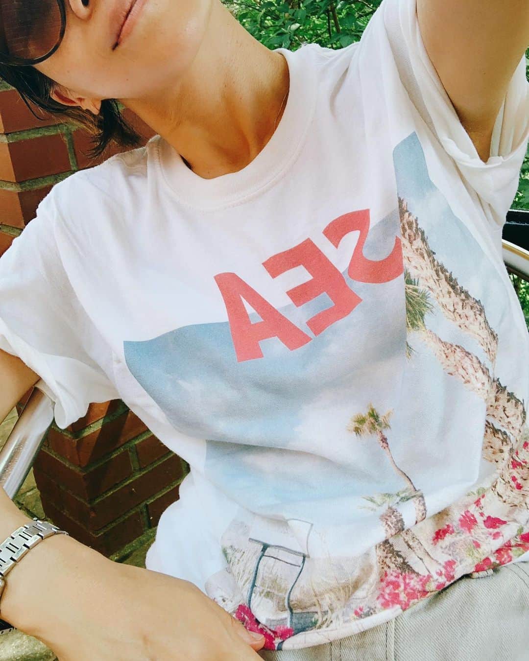 早坂香須子さんのインスタグラム写真 - (早坂香須子Instagram)「山の日は山へ。 TシャツはSEAですけどw @windandsea_wear のPHOTO T 超お気に入り！ 2時間のハイキング 良い汗かきましたーー！ 皆様良い休日をお過ごしください💕 #windandsea  #phototshirt」8月12日 19時39分 - kazukovalentine