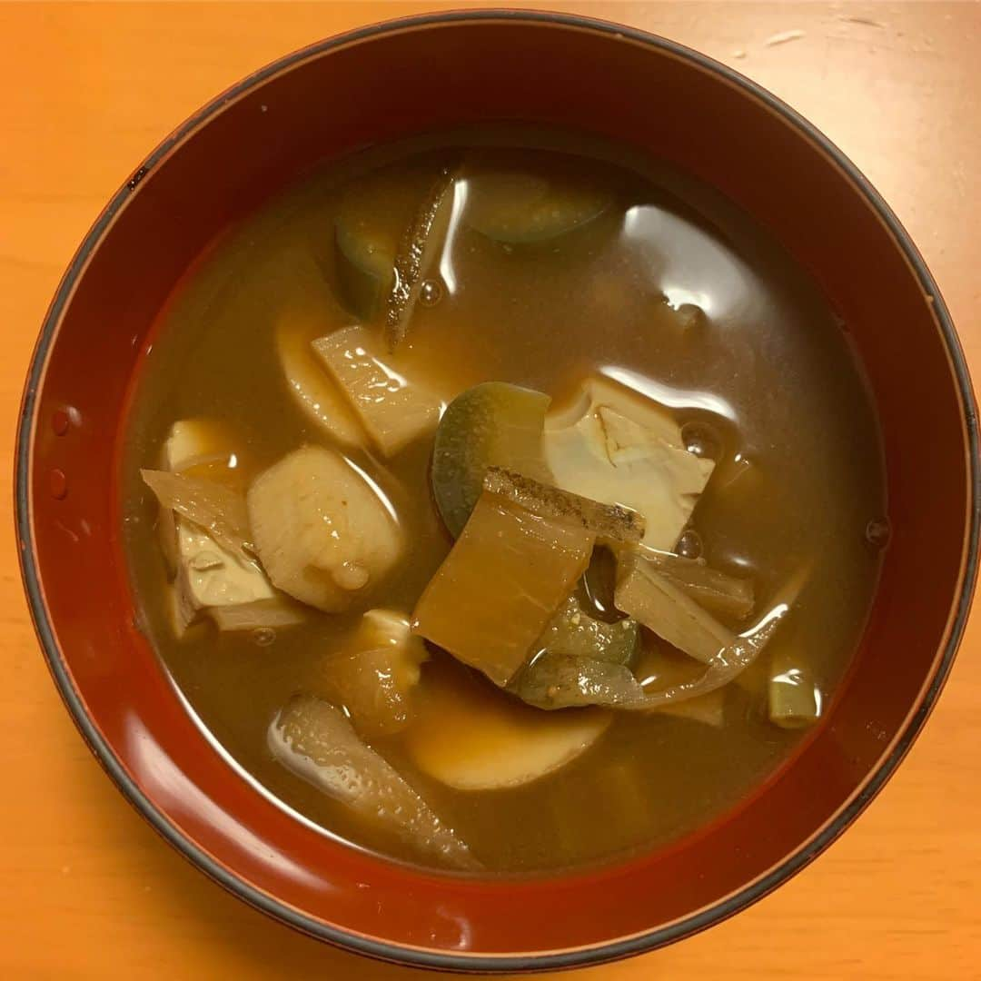 藤原ヒロシさんのインスタグラム写真 - (藤原ヒロシInstagram)「「盆汁」と呼ばれるお味噌汁。」8月12日 20時17分 - fujiwarahiroshi