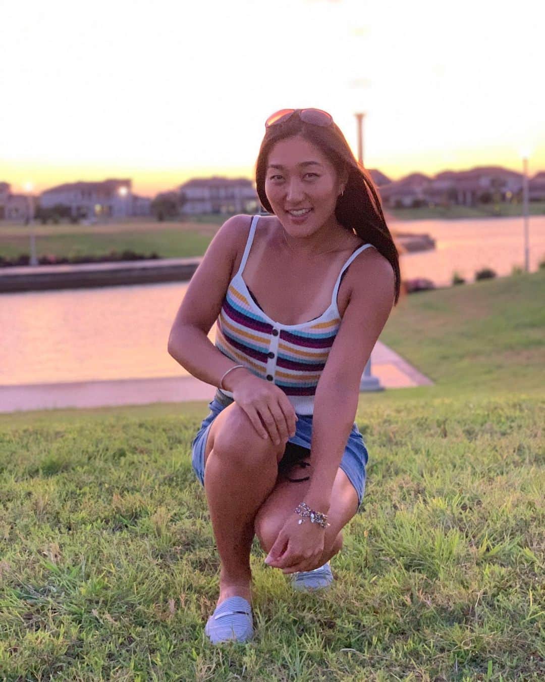 のインスタグラム：「Smiling can be the best medicine✨🌈🙏 • • #スマイル #テニス #トレーニング #アスリート #筋トレ #筋トレ女子 #スポーツ #tennis #sports #life #gym #training #fitness #fit #athlete #japanese #smile #tennisplayer #work #sunset #texas #houston  #테니스 #연습 #훈련 #스포츠  #운동 #love」