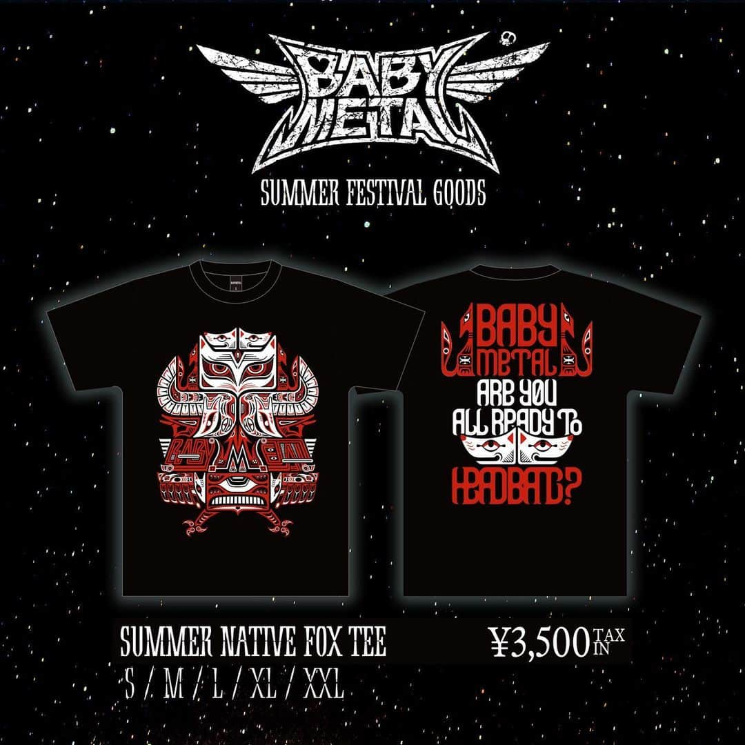 BABYMETALさんのインスタグラム写真 - (BABYMETALInstagram)「『SUMMER SONIC 2019』グッズ詳細DEATH！！ New Merchandise For SUMMER SONIC 2019!  #BABYMETAL #SUMMERSONIC  #OSAKA #TOKYO #サマソニ」8月12日 12時06分 - babymetal_official