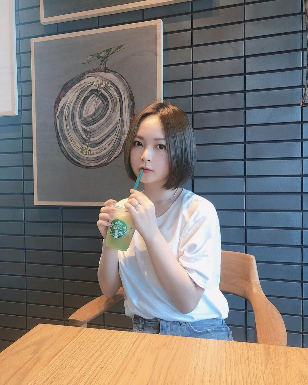 加藤るみさんのインスタグラム写真 - (加藤るみInstagram)「🍏🍏🍏 #スタバ  #予想以上に甘かった #甘党じゃない人  #🐘」8月12日 12時20分 - rumicinema