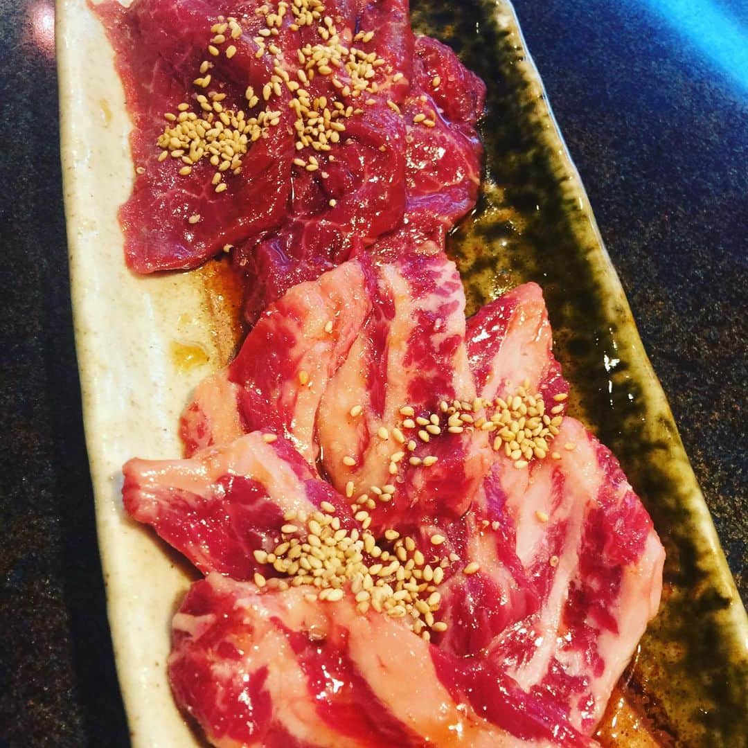 一井悠理さんのインスタグラム写真 - (一井悠理Instagram)「大好きな焼肉😘 肉がないとやっぱダメだね😁 夏バテならないように皆様も野菜とお肉とりましょう🥦」8月12日 13時24分 - yuripoyo.1212