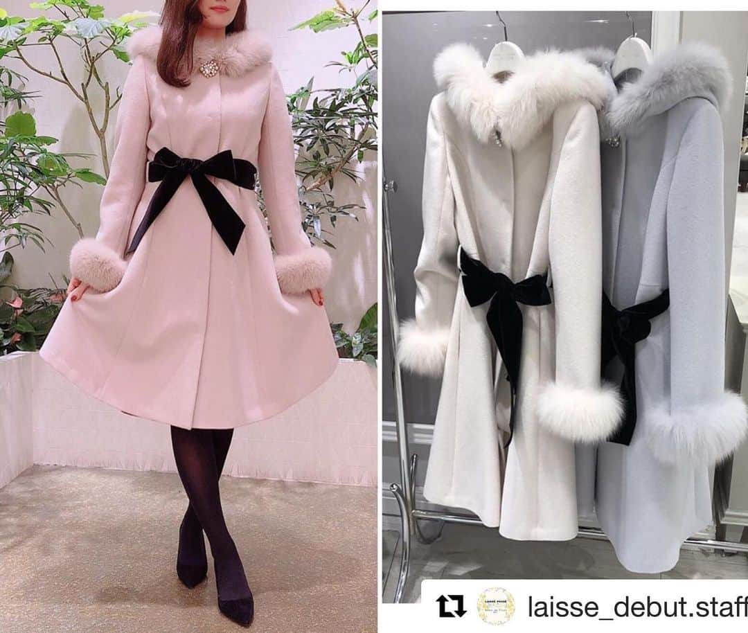 Debut de Fioreさんのインスタグラム写真 - (Debut de FioreInstagram)「ぜひご利用くださいませ😊 ・・・ #Repost @laisse_debut.staff with @get_repost ・・・ 本日は新宿マルイ本館 #デビュードフィオレ から、コート受注会のお知らせです😊 ・ ・ 💐プリンセスコート 💐襟ファーラップコート 💐2wayフーテッドコート ・ ・ 新宿マルイ本館限定で、コート受注会がスタートしました✨上記コートのサンプルが全色揃っており、8/9〜18の期間中にご予約頂いたお客様にはご購入時に10%分のポイントプレゼント🎁💕 ・ 展示会でも大人気だったコートを揃えておりますので、お気軽にお試しにきてください😌 ・ ・ #debutdefiore #デビュードフィオレ #レッセパッセ #laissepasse #2019AW #コート #プリンセスコート #お呼ばれコーデ #フードコート #ファーコート  #おでかけコーデ」8月12日 14時53分 - debutdefiore