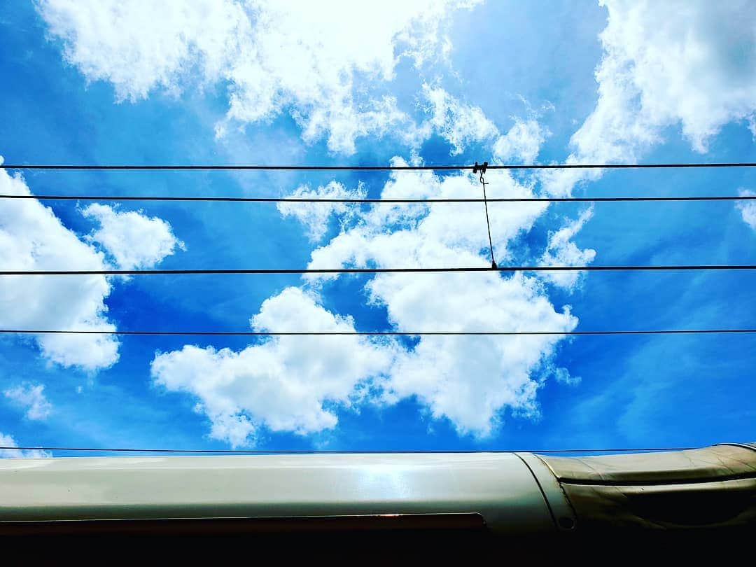 Shihoさんのインスタグラム写真 - (ShihoInstagram)「夏空。大好き。新幹線に乗る前のショット。ちなみに浜松の空です。  新幹線自由席で小学生女子に「座れるとおもわなくてさー」と、お前は普通に同い年かよって感じでずっと話しかけられたり、「わかんないことは人に聞くのが一番」って諭されたりした44歳の夏でした。  #friedprideshiho #Shiho #夏空 #sky #summer #夏だいすき #ilovesummer」8月12日 20時36分 - fried_pride_shiho