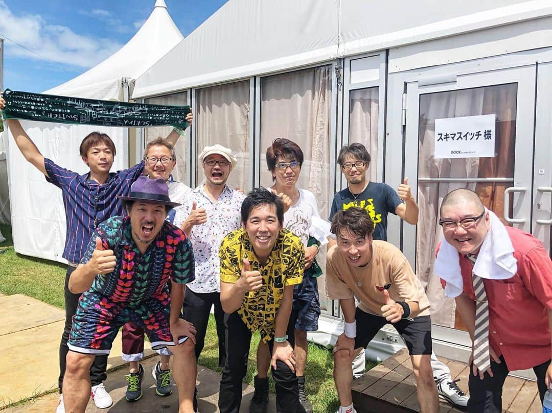 スキマスイッチさんのインスタグラム写真 - (スキマスイッチInstagram)「スキマスイッチ 初！GRASS STAG！出演してきました！！﻿ 「rockin’on presents ROCK IN JAPAN FESTIVAL 2019」﻿ ﻿ ご覧いただいた皆さん！ありがとうございました‼︎‼︎ ﻿ ﻿ 【セットリスト！】﻿ 奏（かなで）﻿ ゴールデンタイムラバー﻿ ガラナ﻿ 青春﻿ 未来花 for Anniversary﻿ ミスターカイト﻿ Ah Yeah!!﻿ 全力少年﻿ ﻿ #スキマスイッチ #スキマ #大橋卓弥 #常田真太郎 #青春 #東京 #糸 #メトロノーツ #ロッキン #RIJF19 #GRASS  STAGE #初のGRASSSTAGE！ #RIJF19 #ロッキン」8月12日 16時02分 - sukimaswitch_official