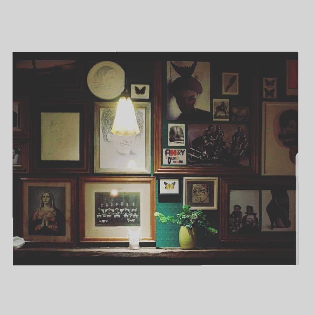 信國太志のインスタグラム：「My collage work of FUKAMIDORI a wine bar in Fukuoka which doesn't exist anymore.」