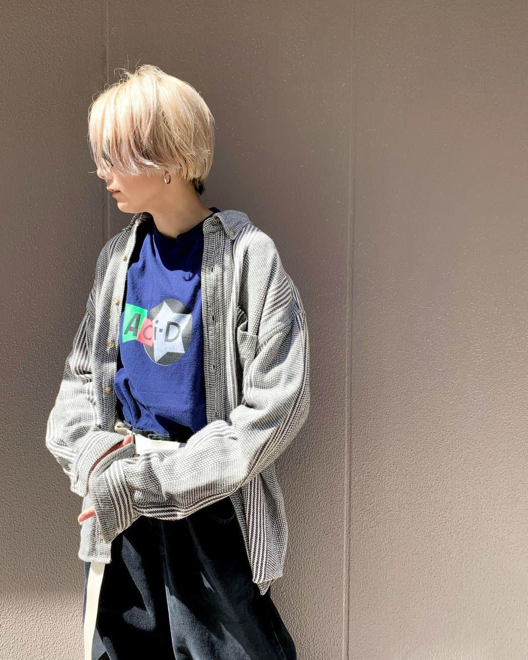 ジャムルさんのインスタグラム写真 - (ジャムルInstagram)「mulch stripe heavy cotton ¥4000+tax 肩幅 54.5cm 身幅 64cm 着丈 77.5cm 袖丈 59cm . 通販も可能です。 お問い合わせはお電話で承ります。 . #お問い合わせはお電話で承ります #jammru #osaka  #fashion  #streetstyle  #streetfashion  #vtg  #vintage  #used  #usedclothing  #古着 #古着屋 #ファッション #70s #80s #90s」8月12日 16時44分 - jammru