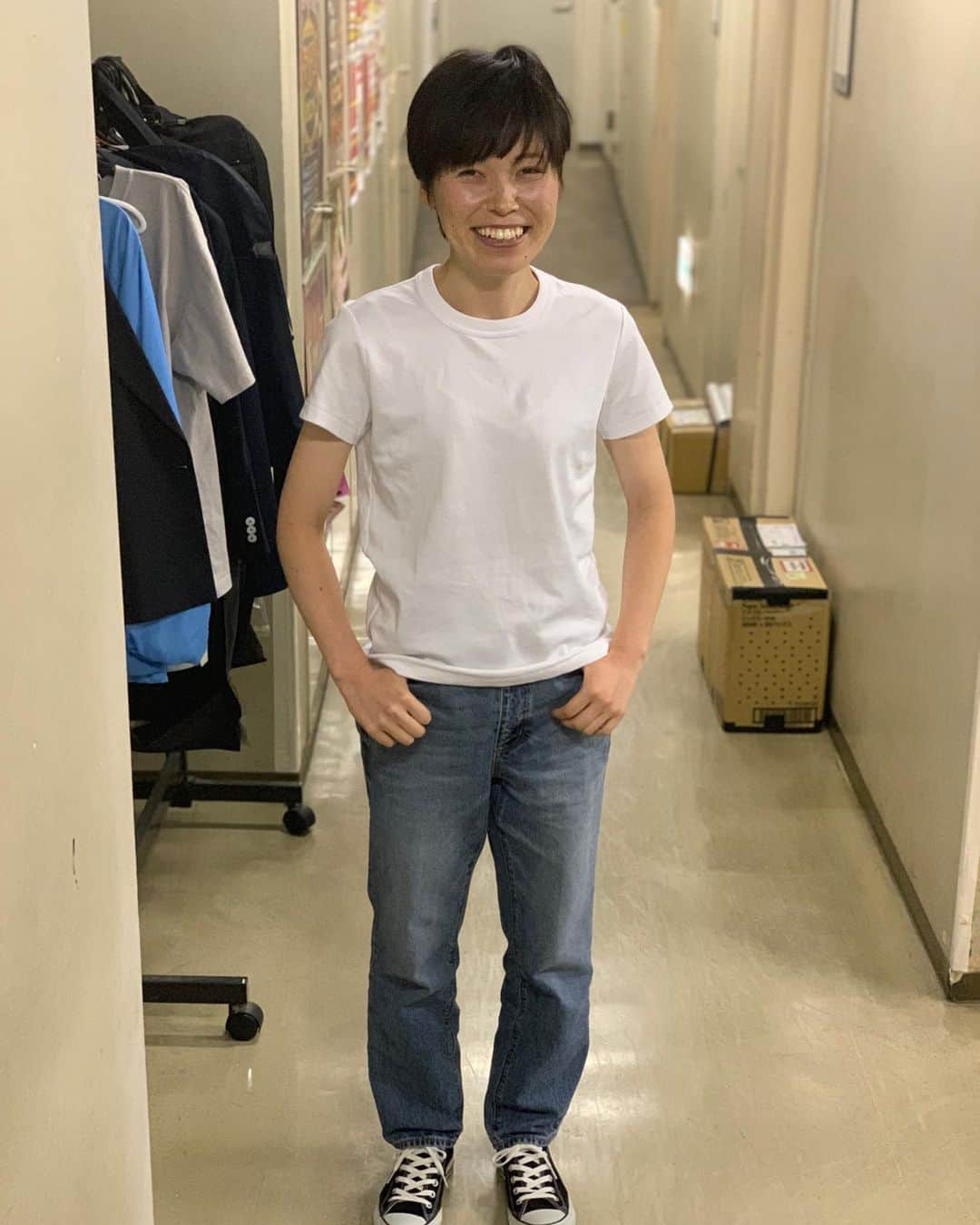 池田真一のインスタグラム：「尾崎豊のモノマネ芸人の尾崎ゆた子さんに会いました！」