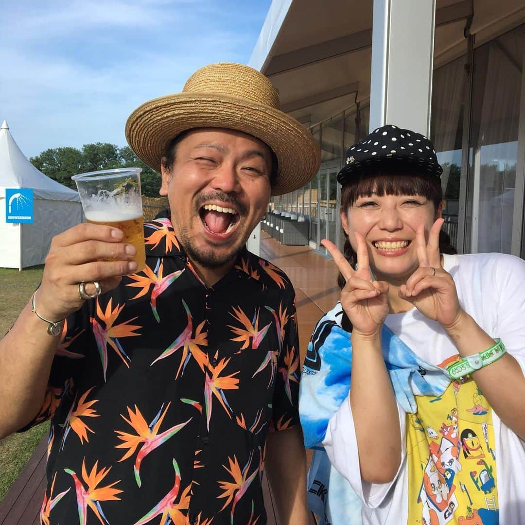 ファンファンさんのインスタグラム写真 - (ファンファンInstagram)「20190812 シーサーさんと会えた✌️🎺🎺✌️ #dobelman #mongol800」8月12日 18時31分 - fafafafafanfan