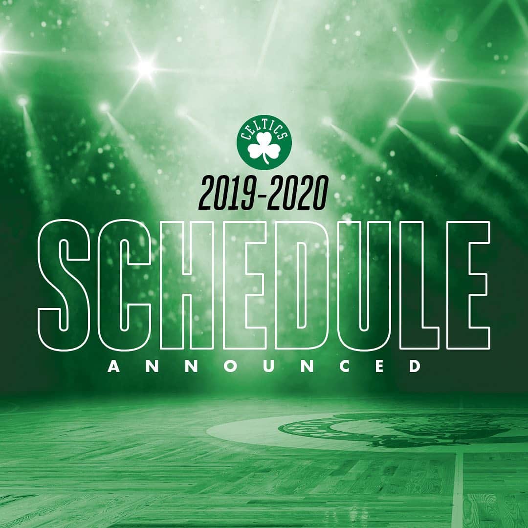 ボストン・セルティックスさんのインスタグラム写真 - (ボストン・セルティックスInstagram)「IT’S HERE 🙌📆 Our 2019-20 schedule is now available on Celtics.com」8月13日 4時19分 - celtics