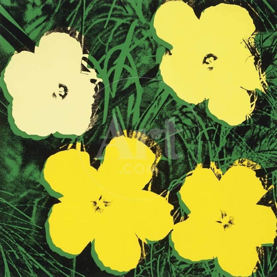 ヴァレリー・カウフマンのインスタグラム：「Belated happy birthday to one of my favorite artists and inspirations 🌼 Flowers 72 by #AndyWarhol (1970)」