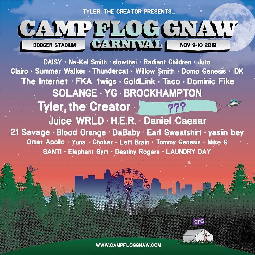 Freshnessさんのインスタグラム写真 - (FreshnessInstagram)「@feliciathegoat official announces the CAMP FLOG GNAW line-up. Tickets set to go live this Friday at noon. Who are you most excited to see on stage? #freshnessmag」8月13日 5時07分 - freshnessmag