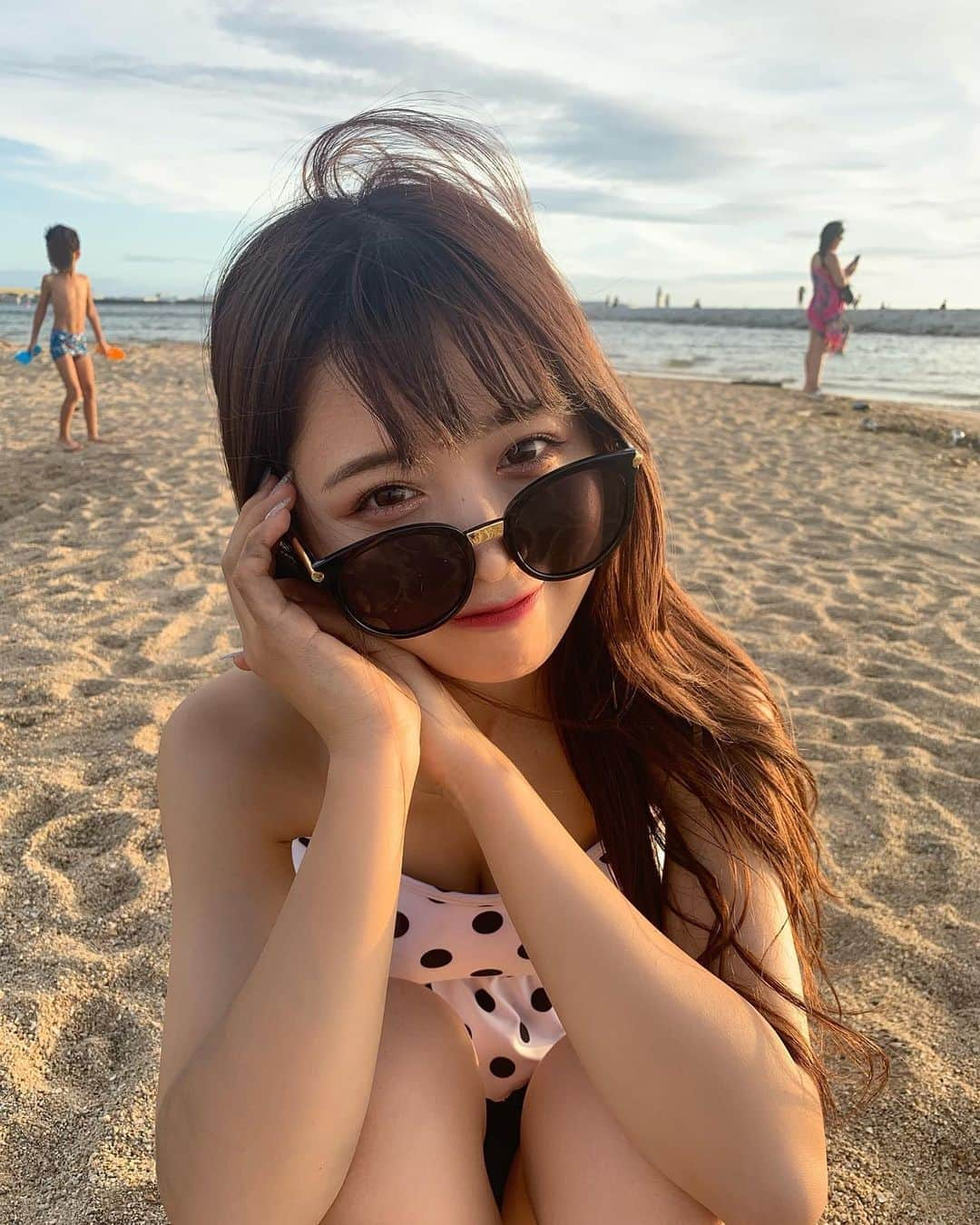 Kirariさんのインスタグラム写真 - (KirariInstagram)「ㅤㅤㅤㅤㅤㅤㅤㅤㅤㅤㅤ 海 Umi 🦋  Swim wear,sunglasses,beach sandals @_andante_shop 🏊🏻‍♀️ #japan #beach #sea」8月12日 20時46分 - kirari_1016_