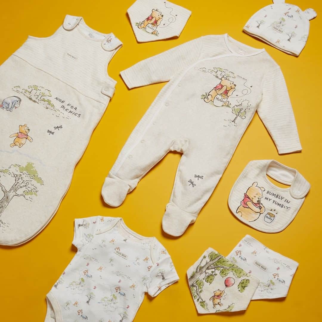 プリマークさんのインスタグラム写真 - (プリマークInstagram)「The sweet world of Winnie the Pooh 🍯 Sleeping Bag £10/€14/$16, Starter Set £9/€13/$15 #Primark #PrimarkXDisney #babywear」8月12日 21時00分 - primark