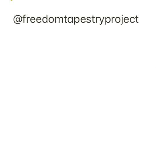 レナ・ヘディのインスタグラム：「Follow 👀 @freedomtapestryproject #artconnectsus #freedominexpression」