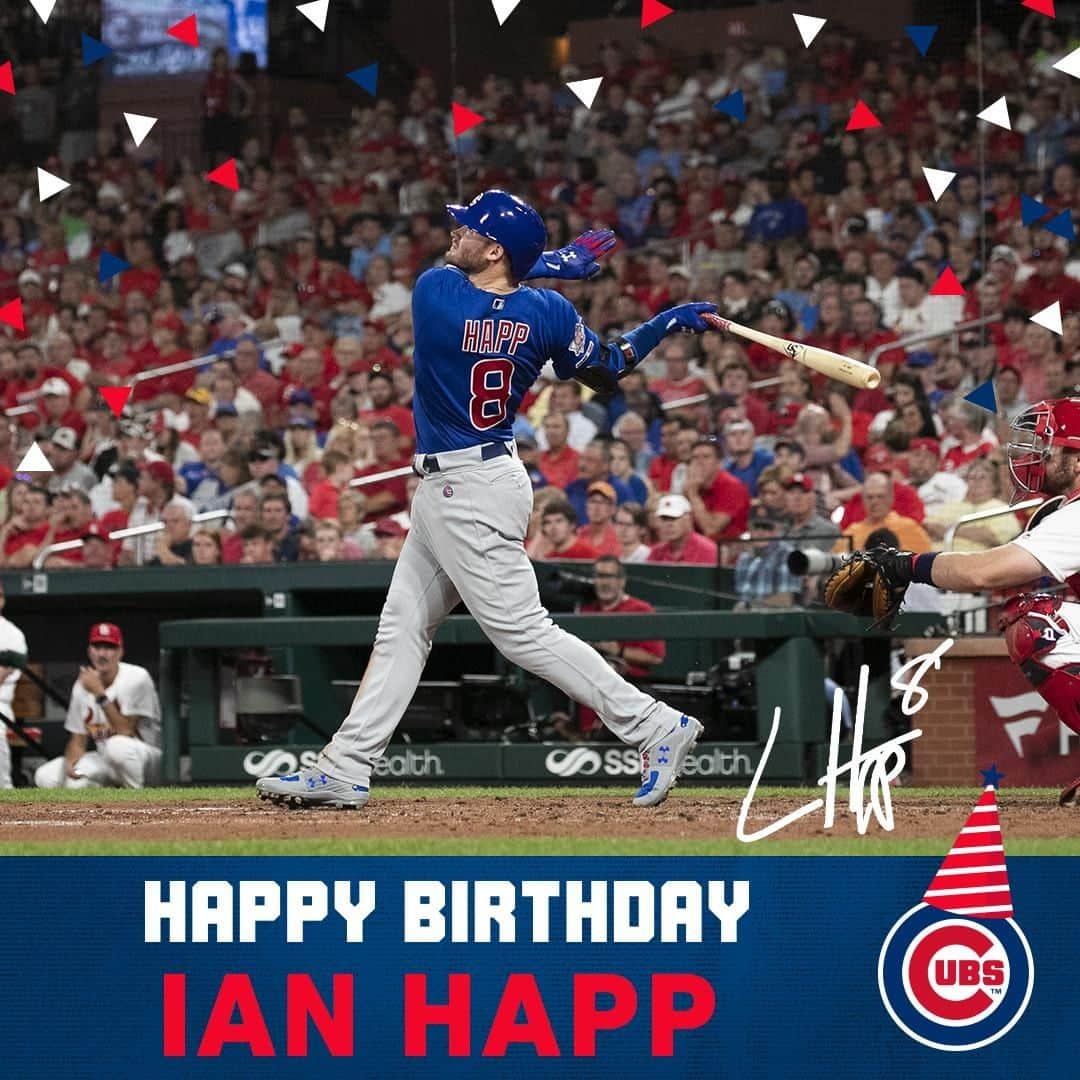 シカゴ・カブスさんのインスタグラム写真 - (シカゴ・カブスInstagram)「Happy 25th birthday to @ihapp_1! #EverybodyIn」8月12日 22時00分 - cubs