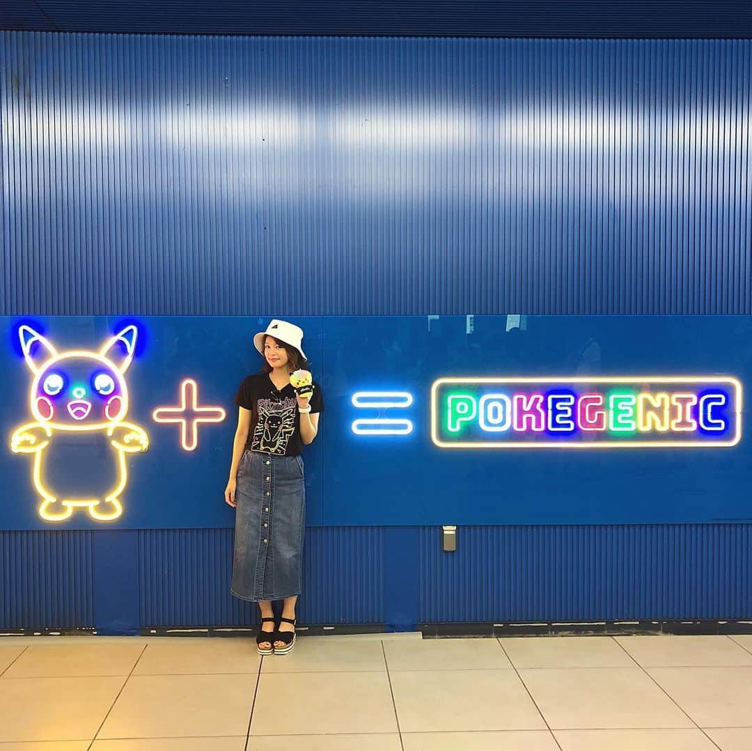 池田彩さんのインスタグラム写真 - (池田彩Instagram)「今年も行ってきました！ 最終日で滑り込みセーフっ😆 #ピカチュウ大量発生チュウ  暑かった〜💦笑 でも癒されたので、あしたから頑張れる💪⚡️⚡️ 2枚目の顔…試し撮りの無のやつ。(￣ー￣ ) #ピカチュウ #pikachu #pokegenic #アフロピカチュウ」8月12日 22時22分 - aya_ikeda_official