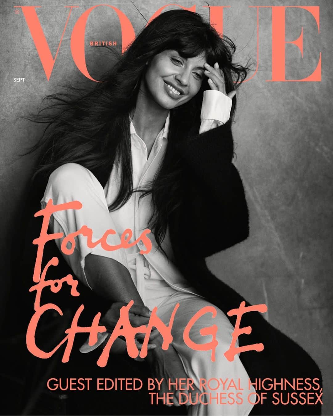 British Vogueさんのインスタグラム写真 - (British VogueInstagram)「@JameelaJamilOfficial is one of 15 inspiring women to cover the September 2019 issue of #BritishVogue. Discover the full #ForcesForChange story in the new issue, on newsstands now, and click the link in bio to read a personal essay from the body positivity advocate and actor on how our global obsession with body image is “frankly, ludicrous” - and how she managed to block out the negative voices.  #JameelaJamil wears a coat by @TheElderStatesman and pyjama set from @OlatzPyjamas. Photographed by @TheRealPeterLindbergh, fashion editor @TheRealGraceCoddington, with hair by @BartPumpkin, make-up by @Diane.Kendal and nails by @YukoTsuchihashi.  Video: Directed and edited by @Kloss_Films.」8月12日 22時28分 - britishvogue