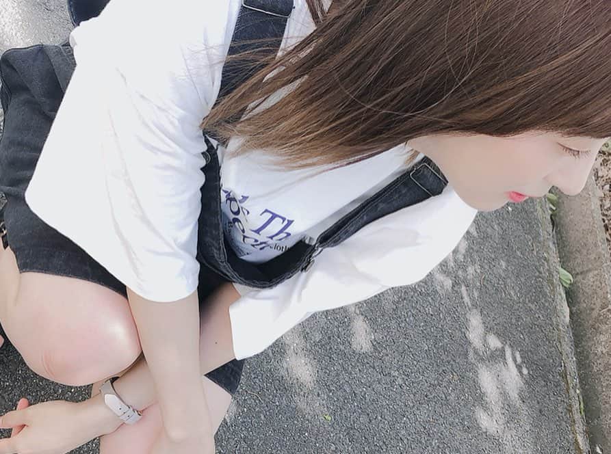 鎌田菜月さんのインスタグラム写真 - (鎌田菜月Instagram)「またね、京都☀️ 「おかえり」ってたくさん言えた今日に幸せを感じました。 FRUSTRATIONたくさん聴いてねー！ #ske48 #FRUSTRATION #ootd #beep #salopette #tshirt #summer #bleach」8月12日 22時45分 - nacky_k829