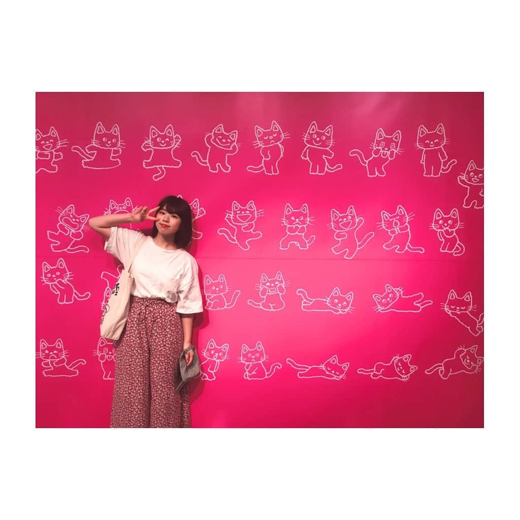 栗原ひとみのインスタグラム：「展覧会って夏休み感あるよね🍉  #ノンタン展  #絵本 #かわいかった #🥰🥰 #アイドル #instagood #japanesegirl」