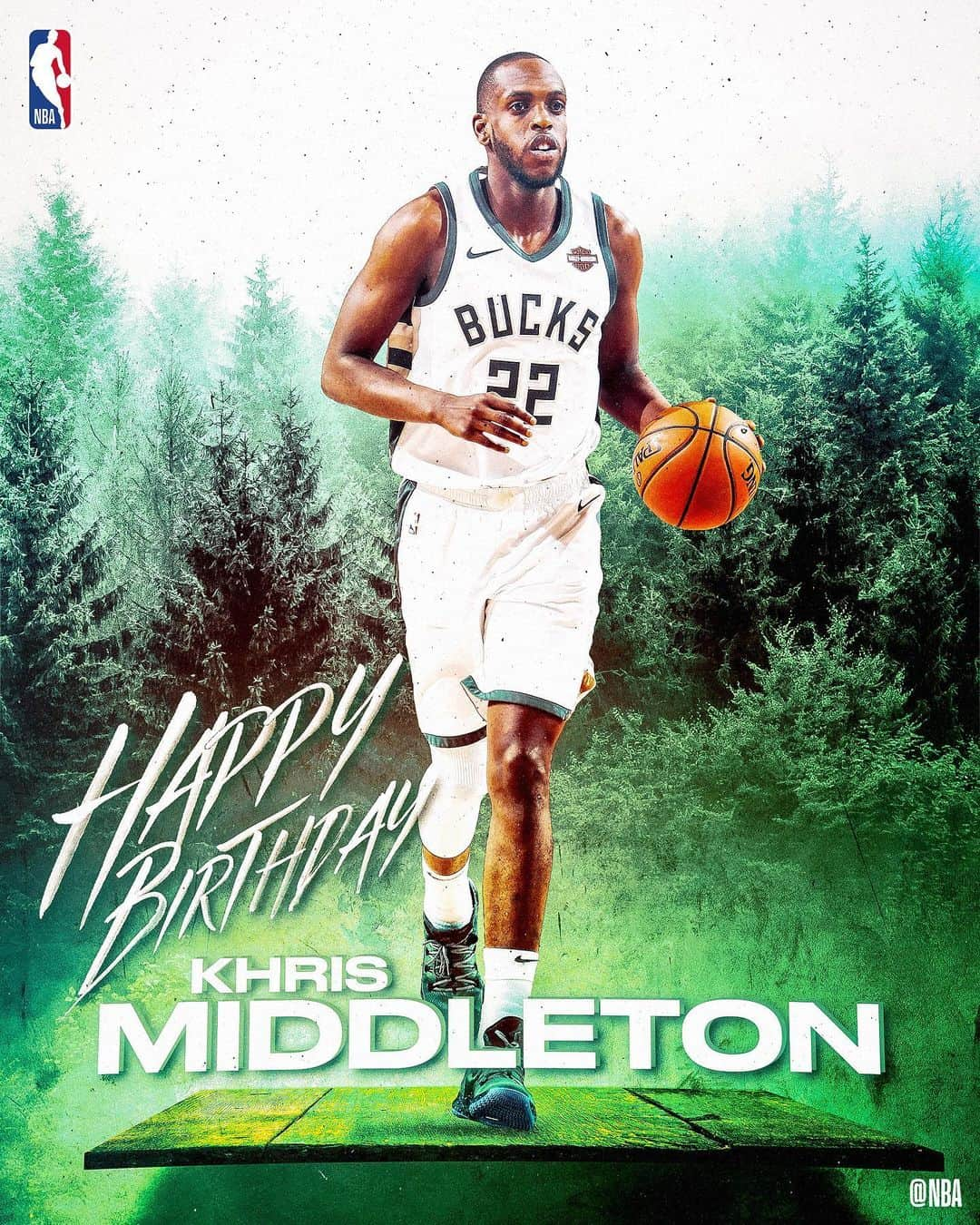 NBAさんのインスタグラム写真 - (NBAInstagram)「Join us in wishing @k_mid22 of the @Bucks a HAPPY 28th BIRTHDAY! #NBABDAY」8月12日 23時36分 - nba