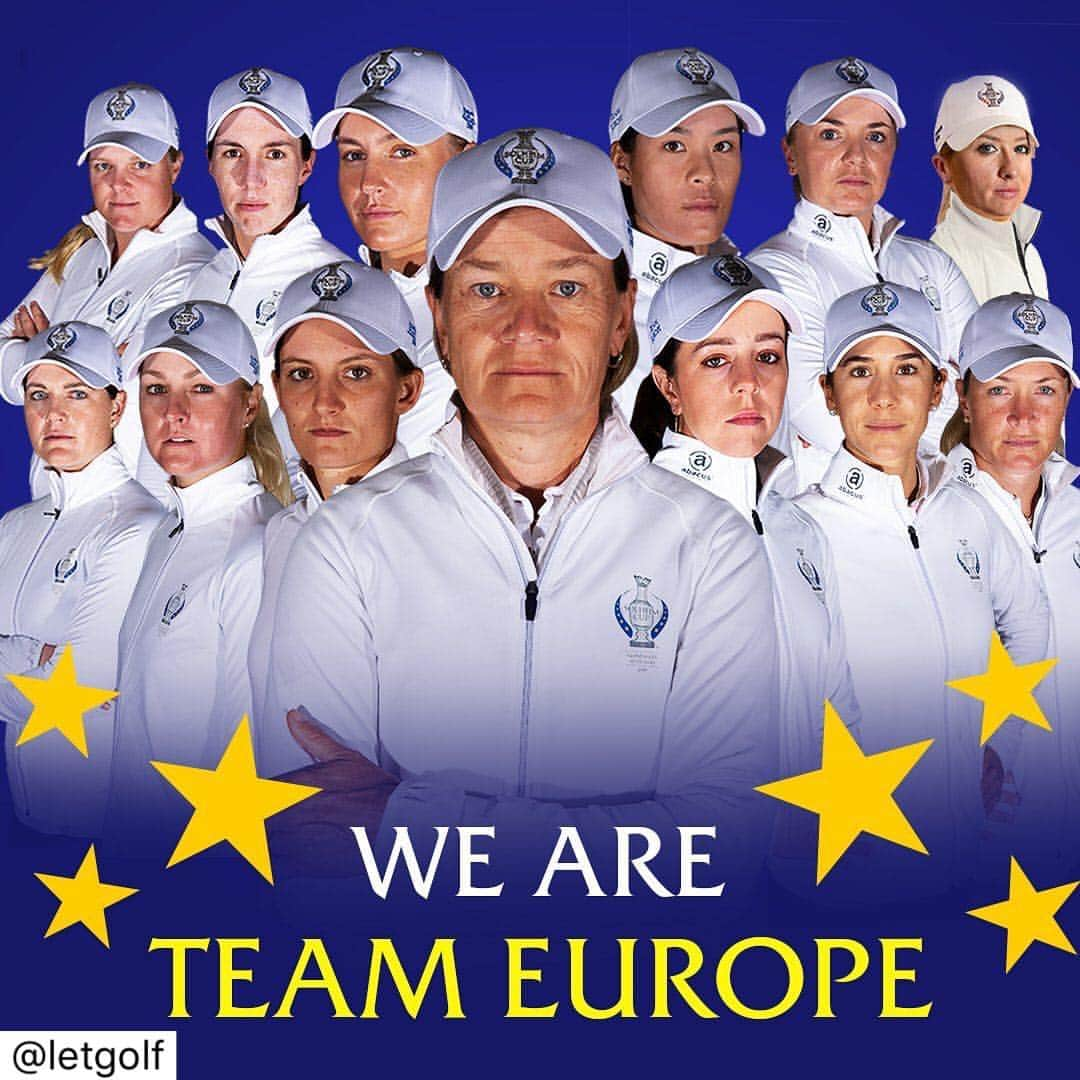 キャロライン・マッソンさんのインスタグラム写真 - (キャロライン・マッソンInstagram)「So excited to be a part of this team and tee it up for Team Europe in September 💙💙」8月12日 23時43分 - caro_masson_