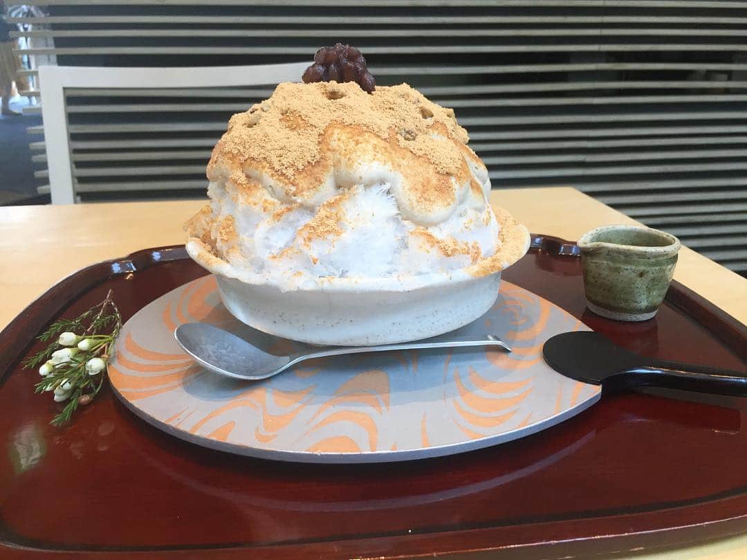 原田麻子さんのインスタグラム写真 - (原田麻子Instagram)「黒蜜きな粉  定期摂取。  もったり欲が出たときに最高す  #かき氷#かき氷🍧#おやつ#ごはん記録#sweets#shaveice」8月13日 0時00分 - achakoko
