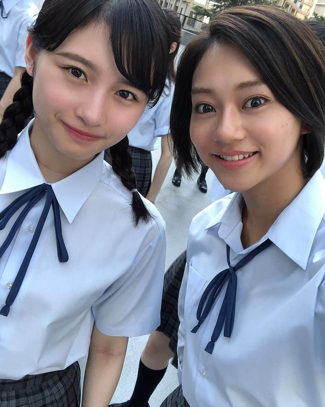 指出瑞貴さんのインスタグラム写真 - (指出瑞貴Instagram)「昨夏、「 #さかな 」で共演し仲良くなったなぎちゃんと、今夏も一緒に過ごしてます。今年は同い年の役ね☺️笑 @nagihasegawa #転校生2019」8月13日 0時07分 - sashidemizuki