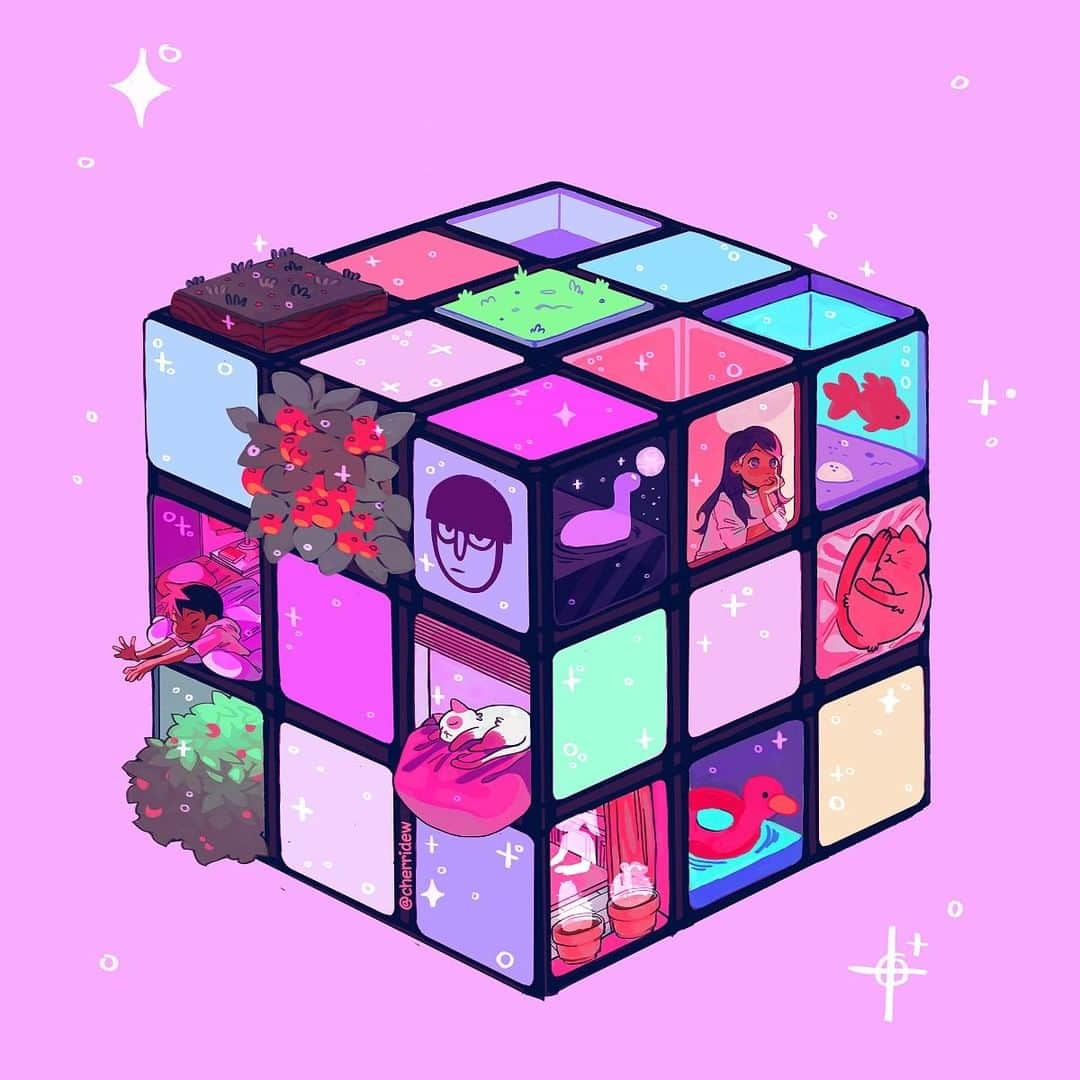 Tumblrさんのインスタグラム写真 - (TumblrInstagram)「don’t turn this rubik’s cube — cherridew.tumblr.com⁠ #tumblrstaffpicks⁠ #mp100 #mobpsycho100 #anime #rubiks」8月13日 1時10分 - tumblr