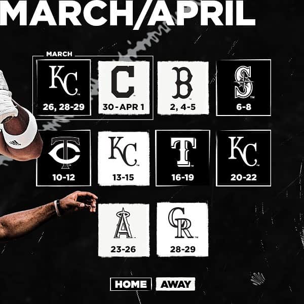 シカゴ・ホワイトソックスさんのインスタグラム写真 - (シカゴ・ホワイトソックスInstagram)「The Chicago White Sox have announced their 2020 regular-season schedule, with Opening Day on Thursday, March 26 vs. Kansas City at Guaranteed Rate Field. The season opener is the earliest in franchise and major-league history (excluding international games).」8月13日 2時06分 - whitesox