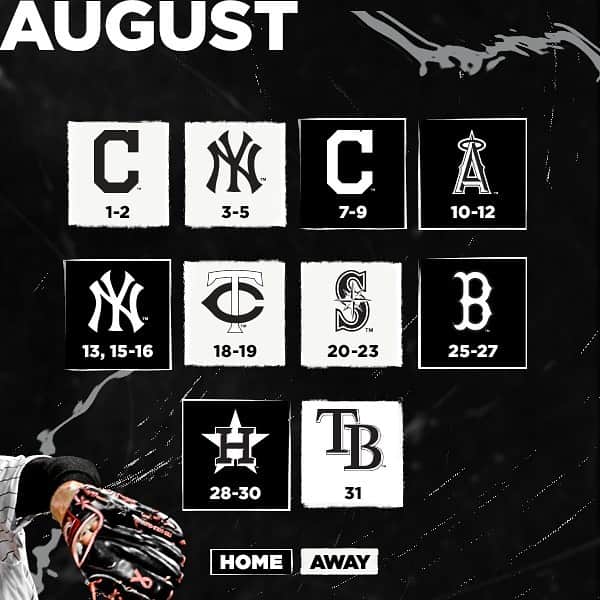 シカゴ・ホワイトソックスさんのインスタグラム写真 - (シカゴ・ホワイトソックスInstagram)「The Chicago White Sox have announced their 2020 regular-season schedule, with Opening Day on Thursday, March 26 vs. Kansas City at Guaranteed Rate Field. The season opener is the earliest in franchise and major-league history (excluding international games).」8月13日 2時06分 - whitesox