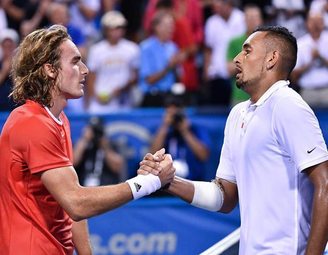 ATP World Tourさんのインスタグラム写真 - (ATP World TourInstagram)「Is it time we came up with a team name? 💭  Let’s hear what you’ve got👇 . . #atp #atptour #tennis #instasport #cincinnati #cincytennis #doubles #tsitsipas #kyrgios」8月13日 2時46分 - atptour