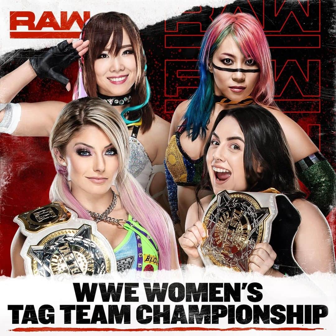 WWEさんのインスタグラム写真 - (WWEInstagram)「Who's leaving #RAW with the WWE Women's #TagTeamTitles?」8月13日 6時00分 - wwe