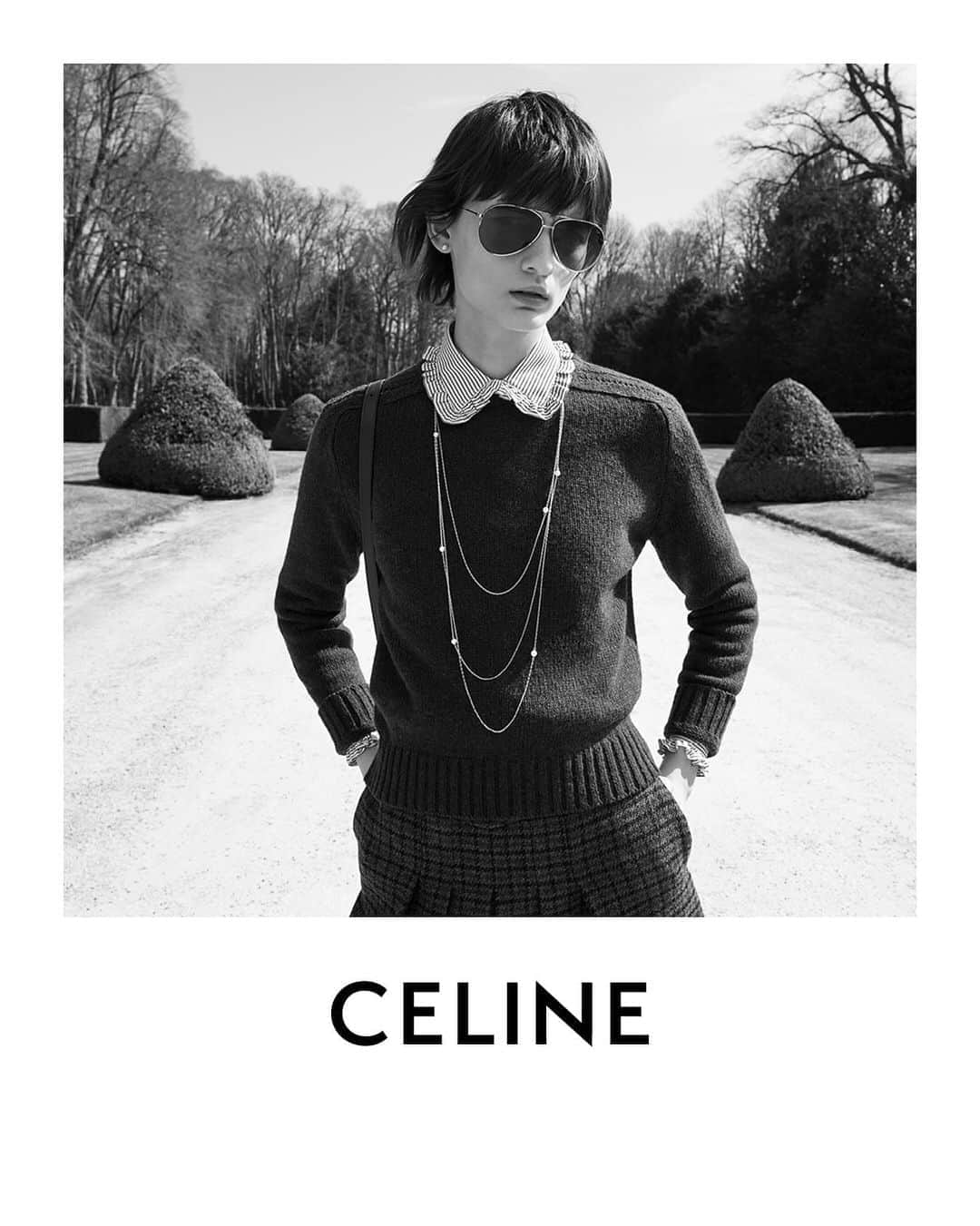 Celineさんのインスタグラム写真 - (CelineInstagram)「THE 16 COLLECTION CELINE WOMEN WINTER 19 LARA PHOTOGRAPHED IN MARCH 2019 ⠀⠀⠀⠀⠀⠀⠀ AVAILABLE IN STORE AND CELINE.COM AUGUST 19TH ⠀⠀⠀⠀⠀⠀ #CELINEBYHEDISLIMANE」8月13日 6時50分 - celine