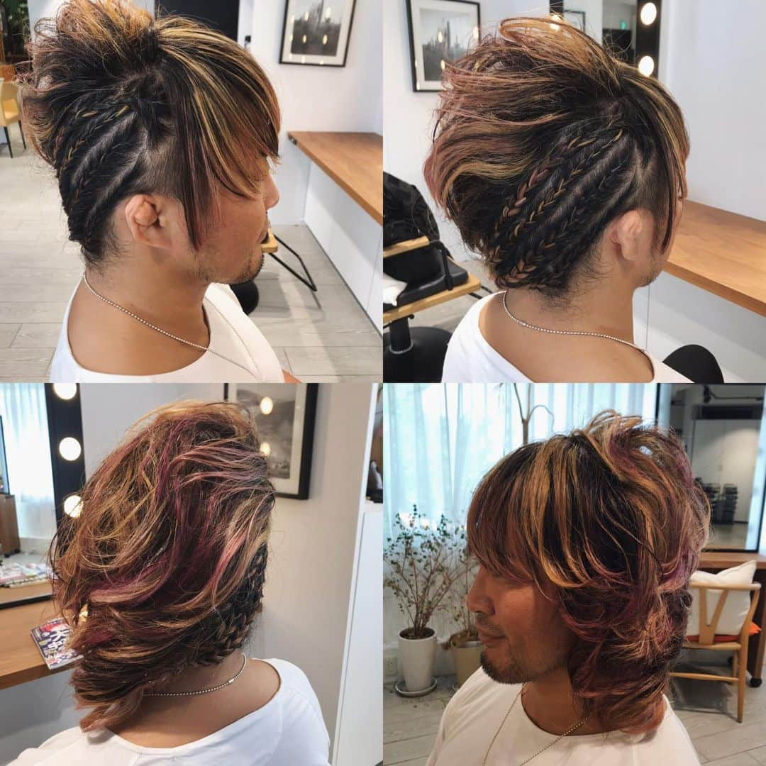 棚橋弘至さんのインスタグラム写真 - (棚橋弘至Instagram)「8月10日 #hairstyle #日本武道館 #g129 紫が抜けて、やや金髪に戻る。 #逸嬢」8月13日 10時49分 - hiroshi_tanahashi