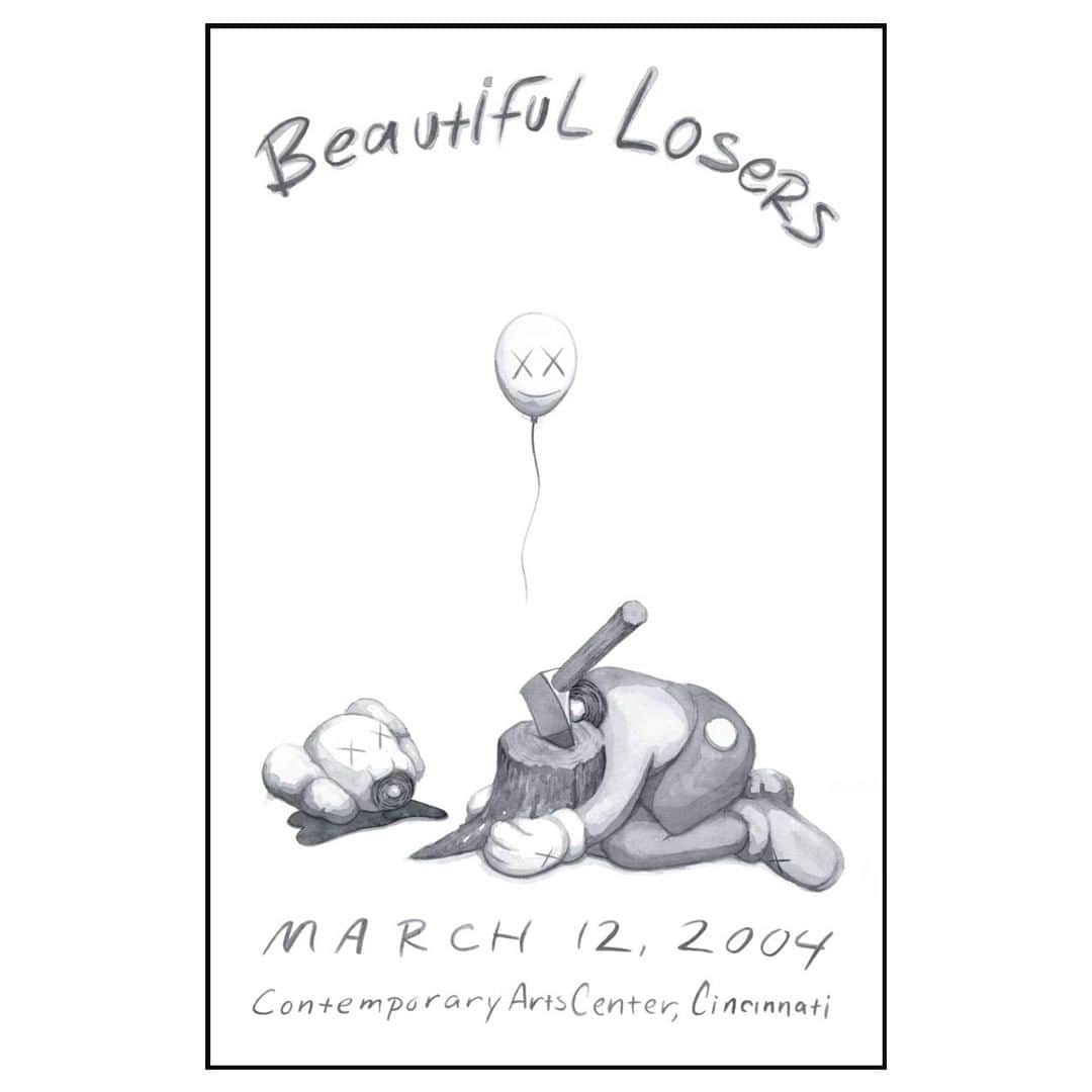 HYPEBEASTさんのインスタグラム写真 - (HYPEBEASTInstagram)「@hypebeastart: @kaws’ ‘Beautiful Losers’ poster made back in 2004 to commemorate the landmark “Beautiful Losers” exhibition at the Contemporary Art Center in Cincinnati, Ohio, is set to receive an online release. The piece was initially only made available on-site at the inaugural presentation, but will now launch on @jonathanlevineprojects’ online shop on August 13 at 12PM EST.⁠ Photo: Jonathan LeVine Projects」8月13日 12時40分 - hypebeast