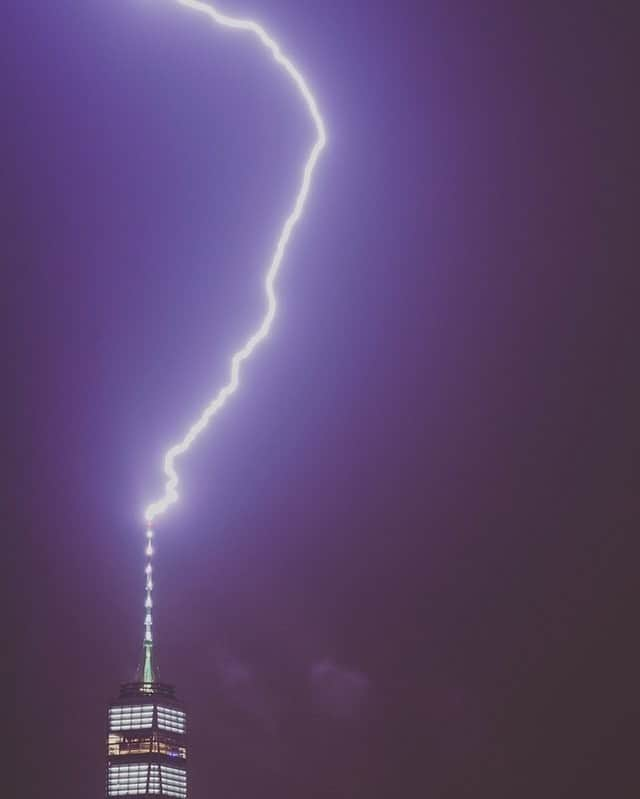 National Geographic Travelさんのインスタグラム写真 - (National Geographic TravelInstagram)「Photo by @mborowick | Catching a lighting strike is pretty much as hard as it sounds. But when it happens, its pure magic and really shows the raw power of Mother Nature. The Freedom Tower which stands at 1,776 feet high, making it the tallest structure in Manhattan and the perfect conductor for something like this to happen. #lightning #nature #nyc #freedomtower #explore」8月13日 13時03分 - natgeotravel