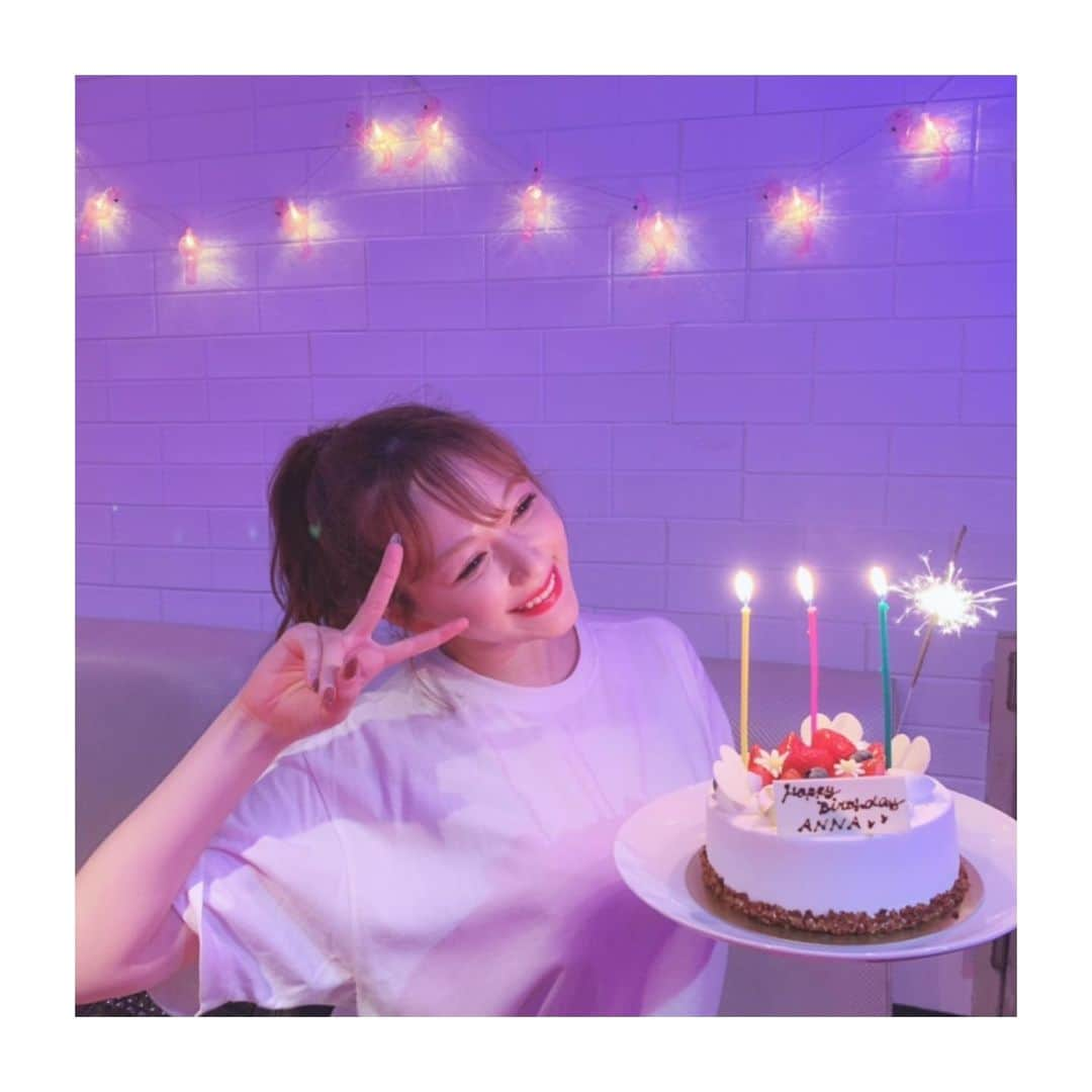 村重杏奈さんのインスタグラム写真 - (村重杏奈Instagram)「まだまだお祝いしてもらえる嬉しさ🥺❤️」8月14日 0時07分 - hktanna4848