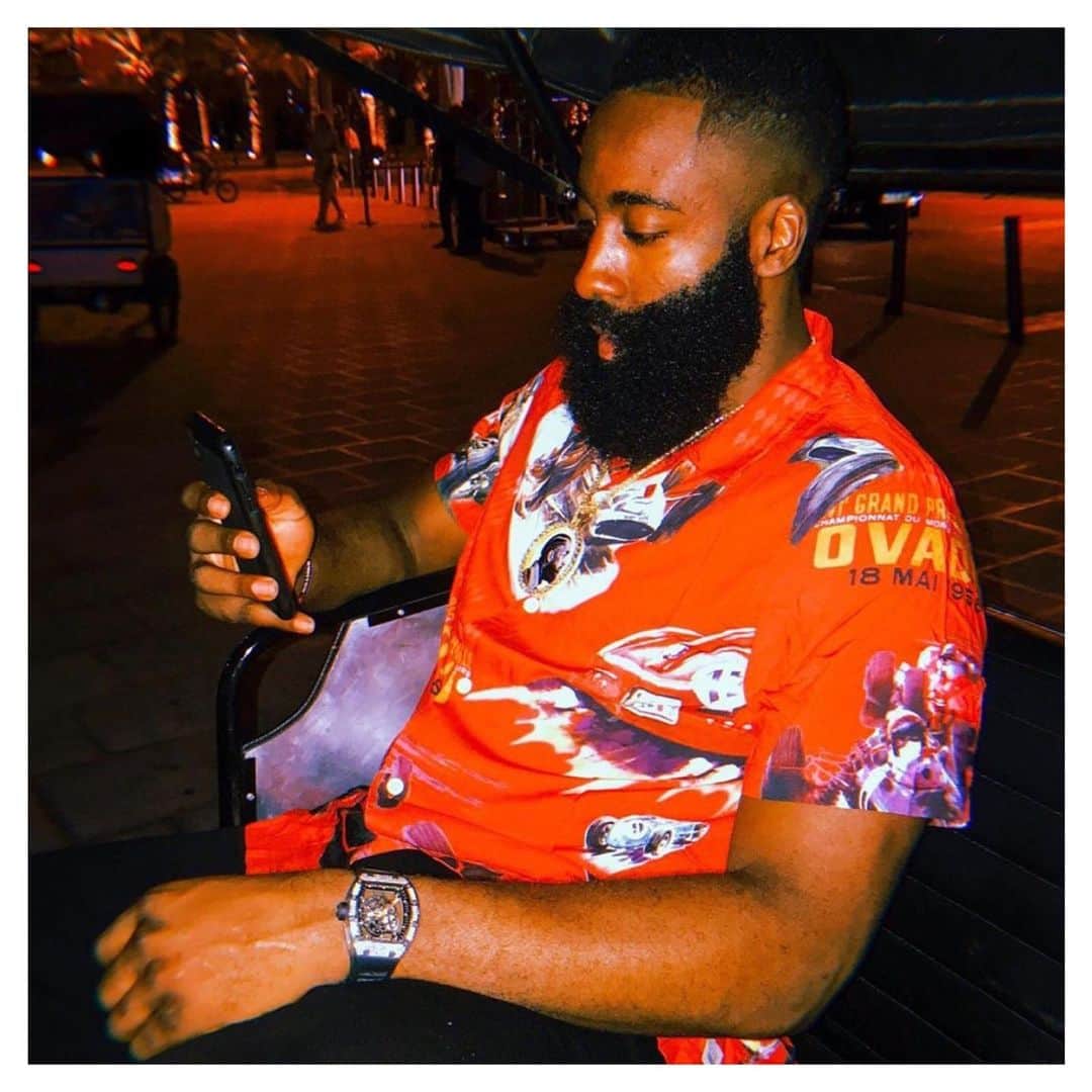 オバディア&サンズのインスタグラム：「🏁 @jharden13 in Ovadia x @pjtucker racing shirt」