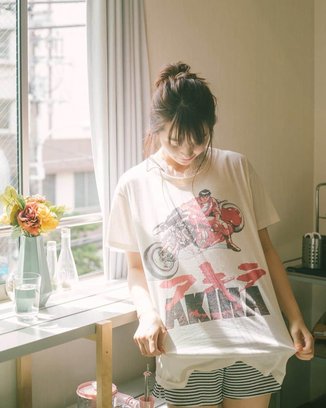 柳ゆり菜さんのインスタグラム写真 - (柳ゆり菜Instagram)「✌︎ #AKIRA #Tシャツ」8月13日 15時26分 - yurinayanagi__