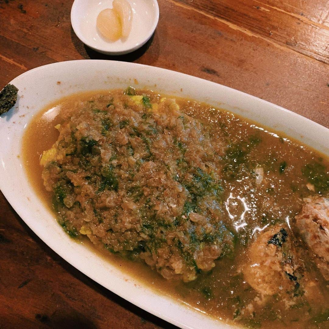 みこさんのインスタグラム写真 - (みこInstagram)「代々木上原 ゆうばーるで鯖と岩のりのカレー🍛。無添加グルテンフリーで体によし🙆‍♀️」8月13日 16時33分 - mico_sis