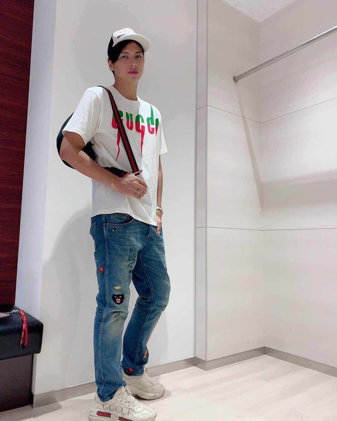 のインスタグラム：「全身gucciだよん❤️ #guccigang  #gucci」