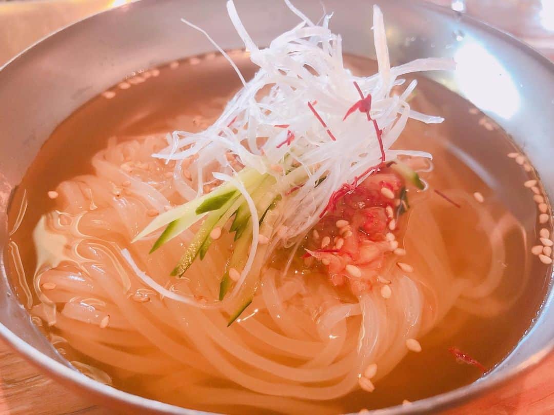増田愛里菜のインスタグラム：「ランチは恵比寿にある#喜福世 (きっぽよ)へ🥰 . . お肉は間違いなく美味しんだけど、ここの冷麺も美味でした🥴💕 . . . 夏に食べる冷麺ほど美味しいのないね😭🍜🐧🍧❄️ . . . 次はディナータイムに来よう🤤🍴 . #喜福世 #きっぽよ #焼肉 #お肉 #冷麺 #ランチ #恵比寿 #東京グルメ #food #foodie #lunch #yakiniku #gourmet」